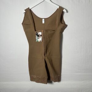 LIPO EXPRESS Women 4XL FAJA BODYSHAPER Instantly Remodel Figure Brown Post-Op